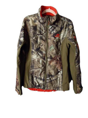 Mossy Oak Break up Infinity Full Zip Hunting Jacket Womens Size Small 34-36 Camo